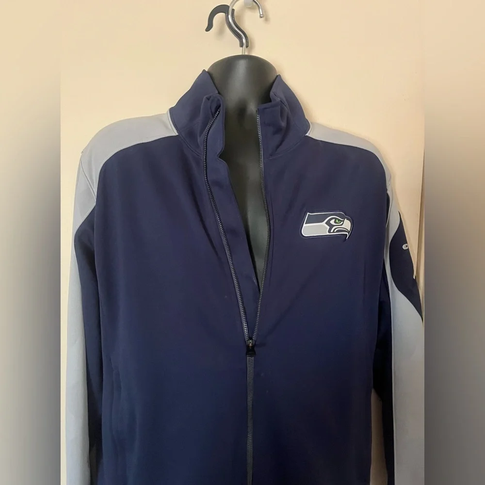 Seattle Seahawks Navy and Gray Jacket